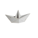 Boot in Faltoptik aus Holz,  weiß groß