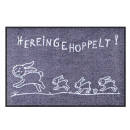 Wohnmatte/ Fußmatte Hereingehoppelt